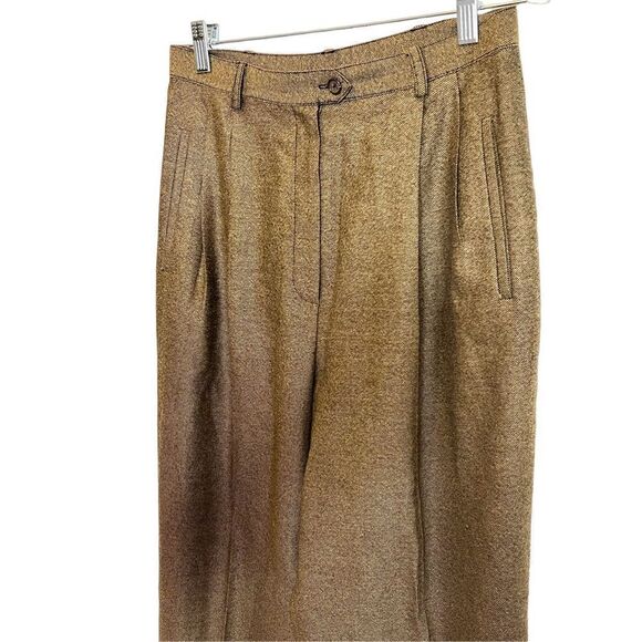 Polo Ralf Lauren wool and cashmere high waisted pleated pants sz 10 - Picture 2 of 9